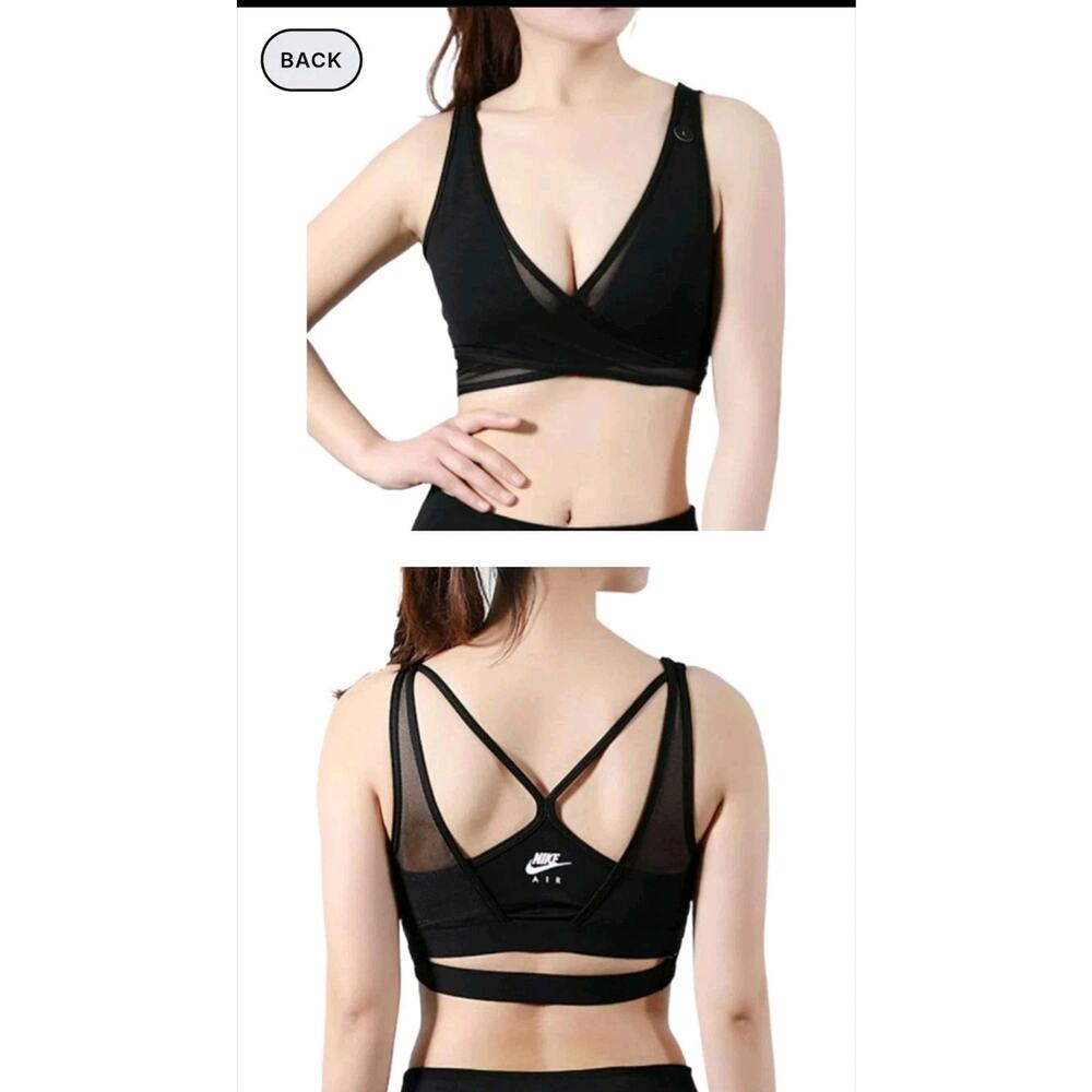 Nike Air Women's Indy Sports Bra Black Size S Gym Dri-Fit Activewear C16-79